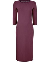 Oh!Zuza - Echo Ribbed Cotton Midi Dress – - Lyst