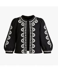 Rose & Nancy - Polly And Ivory Embroidered Easy Throw-On Jacket - Lyst
