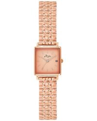 Bermuda Watch Company - Quaintrelle Square Rose Gold Link 22 24mm - Lyst