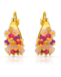 GEM BAZAAR - Bejewelled Hoops - Lyst