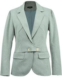Smart and Joy - Micro Houndstooth Strap-On-Side-Waist Jacket - Lyst