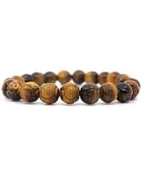 Shar Oke - Tiger's Eye Shou Symbol Bracelet - Lyst