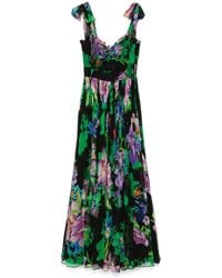 Nissa - Cut-Out Detail Silk Dress - Lyst