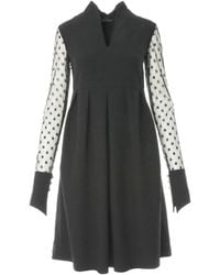 Larisa Dragna - Dress With Waist Pleats And Kimono Collar Mellisa - Lyst
