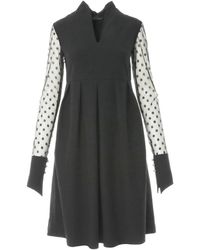Larisa Dragna - Dress With Waist Pleats And Kimono Collar Mellisa - Lyst