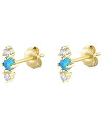 KAMARIA - Stars Align Opal Cluster Stud Earrings - Lyst