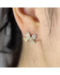 VicStoneNYC Fine Jewelry - Lovely Ribbon Stud Vermeil Earrings - Lyst