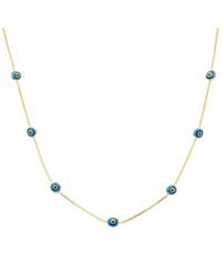 LÁTELITA London - Evil Eye Enamel Choker Necklace - Lyst