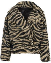 Conquista - Safari Elegance Faux Fur Jacket - Lyst