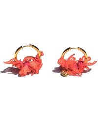 Nana Watanabe - Swell Wave-Inspired Embroidered Earrings - Lyst