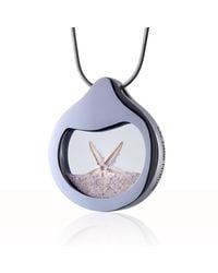 My Little Nature - Neutrals Necklace With Starfish & Beach Sand - Lyst