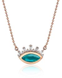 Reis Jewellery - Rose Moon Diamond Necklace - Lyst