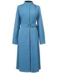 Smart and Joy - High Neck And Long Sleeves Shirt-Dress - Lyst