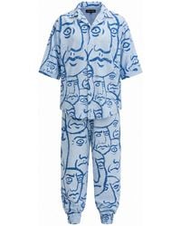 mysimplicated - Short Sleeve Shirt And Trousers Set - Lyst