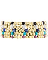 Olivia Le - 14k Gold Filled Gemstone Cinco De Stack Bracelet Set - Lyst