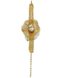 Carolina Wong Flora 14k Recycled Gold-filled Freshwater Baroque Pearl Bracelet - Metallic