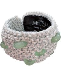 Hilo De Mar - Narrow Bracelet With Crystal - Lyst