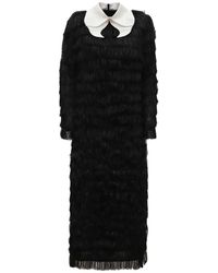 Julia Allert - Evening Fringe Straight Loose Fit Dress – Sparkle - Lyst