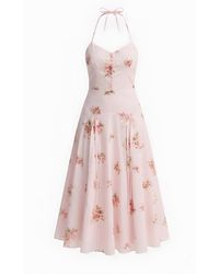 Georgette - Rosalie Floral Halter Midi Dress - Lyst