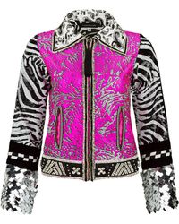Boutique Kaotique - Handmade Moroccan Zebra Sequins Jacket - Lyst