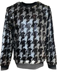 Any Old Iron - Dogstooth Reversible Sequin Sweatshirt - Lyst