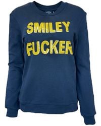 Any Old Iron - Sequin Smiley Fucker Sweatshirt - Lyst