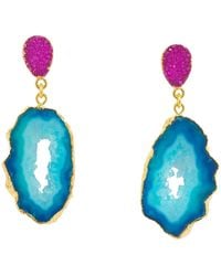 YAA YAA LONDON - 'African Slice' Gemstone Earrings - Lyst