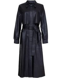 Audrey Vallens - Phoenix Leather Coat - Lyst