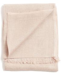 Variously - Oat Neutral Hand Woven Soft Linen Silk Scarf - Lyst