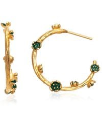 Milou Jewelry - Small Flower Hoop Earrings - Lyst