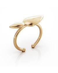 Linda Fiore - Lotus Ring, Small Leaves, 18K - Lyst