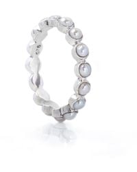 The Jewellery Store London - Pearl Gemstones Band - Lyst
