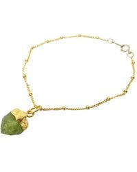 Sophelia - Raw Peridot August Birthstone Satellite Bracelet - Lyst