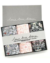 Lime Tree Design - Three Hankies Made With Liberty Fabric - Lyst