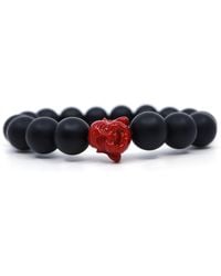 Shar Oke - Deep Happy Buddha & Matte Onyx Beaded Bracelet - Lyst