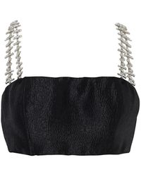 Nocturne - Beaded Strap Crop Top - Lyst