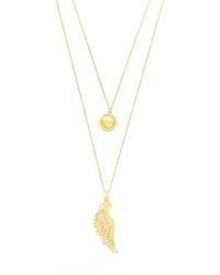 Seven Saints - Archangel Jophiel Necklace, Angel Of Beauty And Wisdom, Plated Sterling With Quartz - Lyst