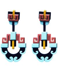 Gissa Bicalho - Handmade Acrylic Earring Xangai Pale - Lyst