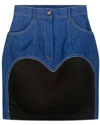 Úchè - Denim Heart Skirt - Lyst