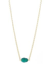 SALOME - Emerald Scarab Necklace - Lyst