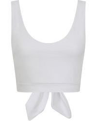 Sophie Cameron Davies - Floral Lace Back Crop Top - Lyst
