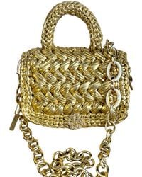 Sibylla Delphica - Metallic Crochet Clutch Bag - Lyst