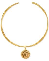 Najiba - Yantra Sacred Geometry Choker Necklace - Lyst