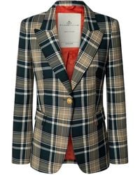 The Extreme Collection - Neutrals Checked Earth Tone Blazer Murray - Lyst