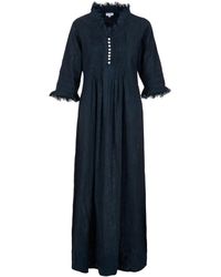At Last - Cotton Annabel Maxi Dress In Hand Woven - Lyst