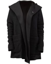 Nikka Place - Wool Hooded Cardigan Jacket With Pockets - Lyst
