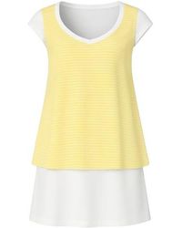 Conquista - Striped Layered Mini Dress - Lyst