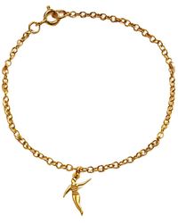 Posh Totty Designs - Plated Swimmer Dinky Charm Bracelet - Lyst