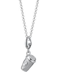 Lily Charmed - Sterling Takeaway Coffee Cup Charm Necklace - Lyst