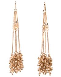 Saachi - Cluster Drop Chain Earrings - Lyst